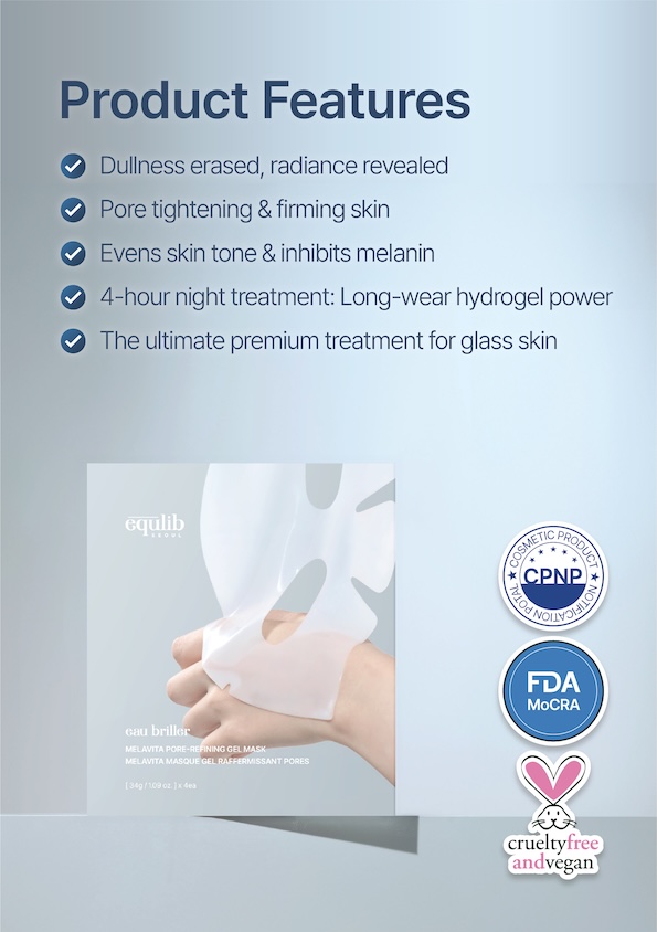 Eau Briller MelaVita Pore-Refining Gel Mask 34g
