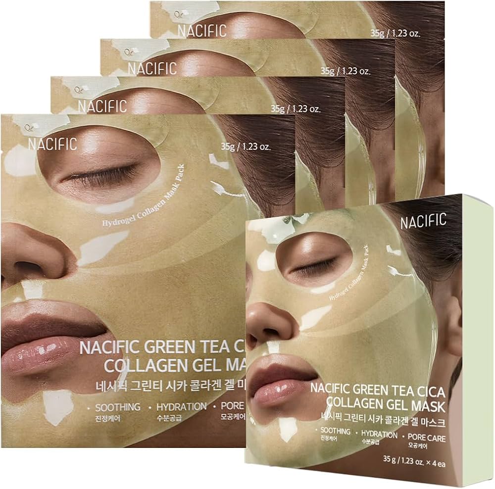 NACIFIC Green Tea Cica Collagen Gel Mask 