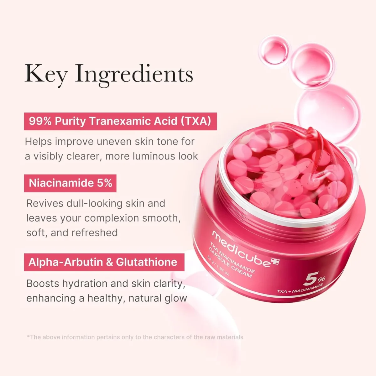 medicube txa niacinamide capsule cream 55g