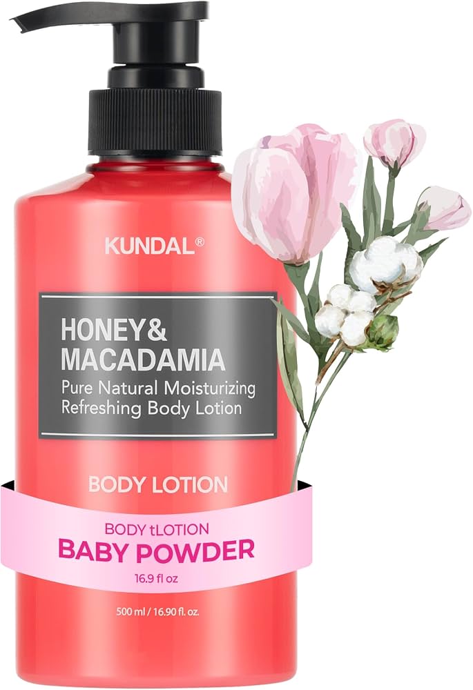 kundal_honey&macadamia_pure_body_lotion_baby_powder_500ml