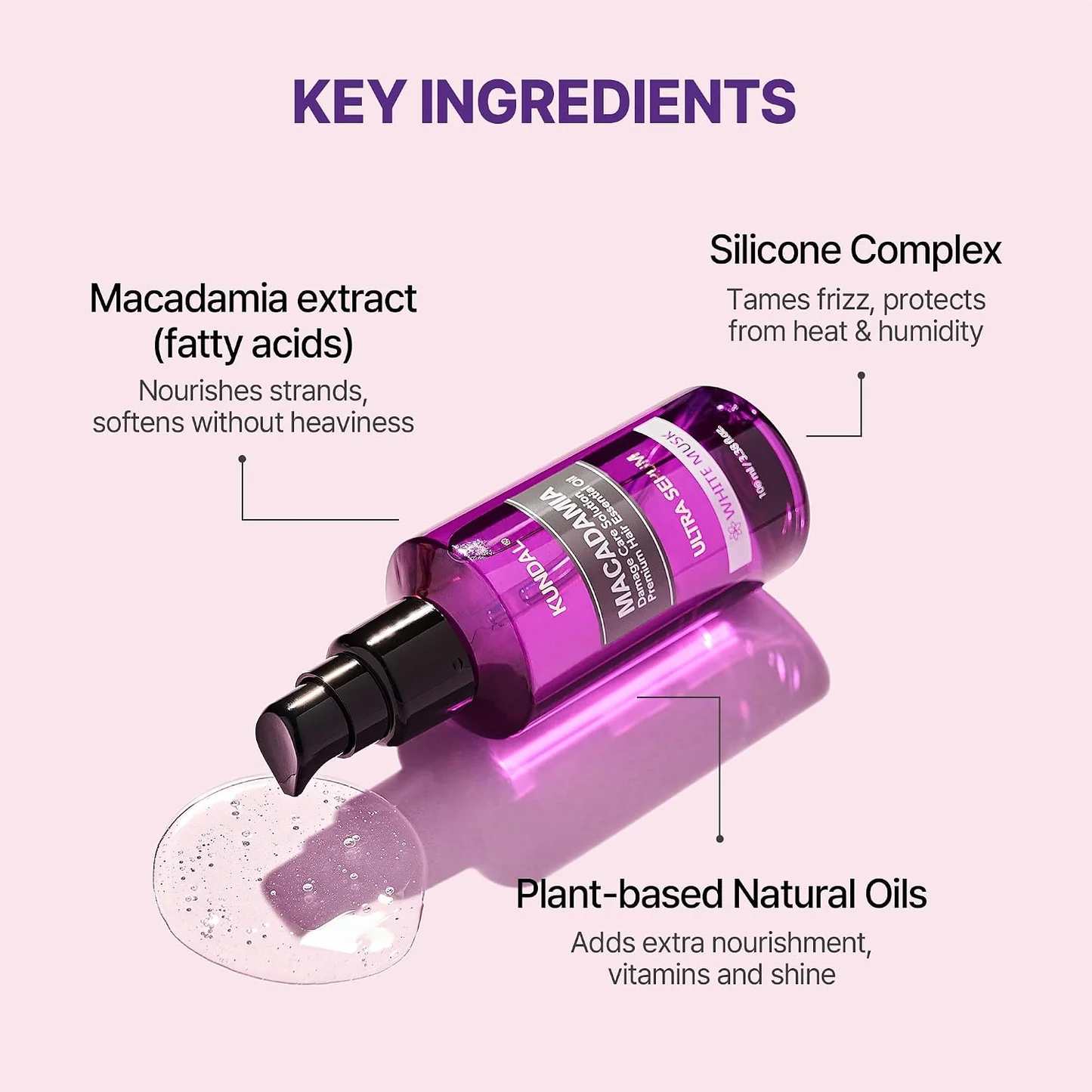 KUNDAL Macadamia Hair Serum Cherry Blossom 100ml KUNDAL Macadamia Hair Serum Cherry Blossom 100ml
