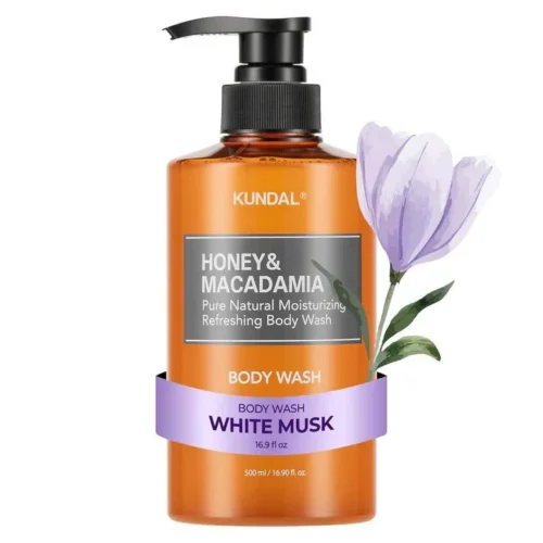 kundall_honey&macadamia_pure_body_wash_white_musk_500ml